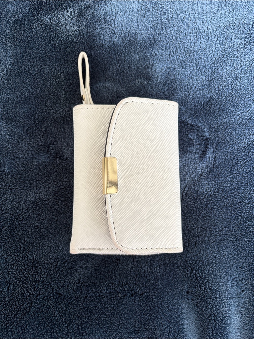 Ardene Cream Mini Wallet with Gold Accent
